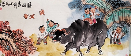 河北省美术家协会会员 侯同印 人物国画作品