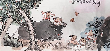 河北省美术家协会会员 侯同印 人物国画作品