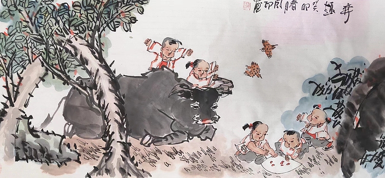 河北省美术家协会会员 侯同印 人物国画作品