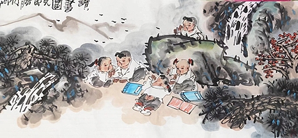 河北省美术家协会会员 侯同印 人物国画作品