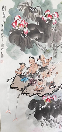 河北省美术家协会会员 侯同印 人物国画作品