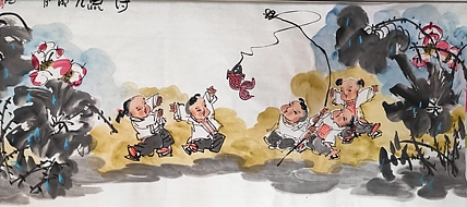 河北省美术家协会会员 侯同印 人物国画作品