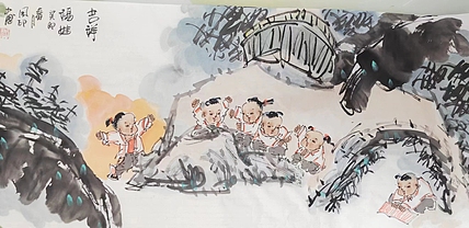 河北省美术家协会会员 侯同印 人物国画作品