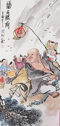 河北省美术家协会会员 侯同印 人物国画作品