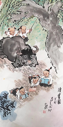 河北省美术家协会会员 侯同印 人物国画作品
