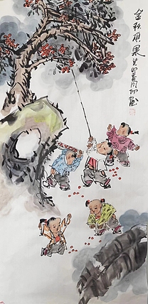 河北省美术家协会会员 侯同印 人物国画作品