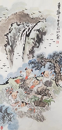 河北省美术家协会会员 侯同印 人物国画作品