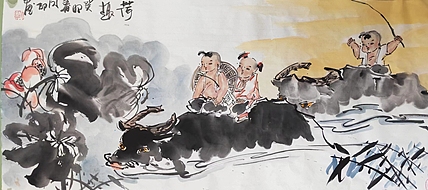 河北省美术家协会会员 侯同印 人物国画作品