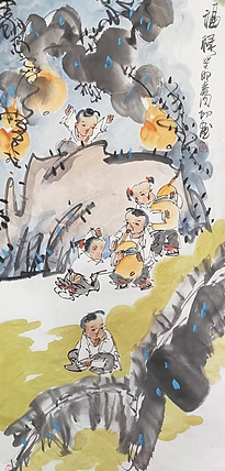 河北省美术家协会会员 侯同印 人物国画作品
