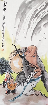 河北省美术家协会会员 侯同印 人物国画作品