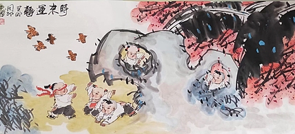 河北省美术家协会会员 侯同印 人物国画作品