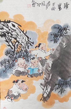 河北省美术家协会会员 侯同印 人物国画作品