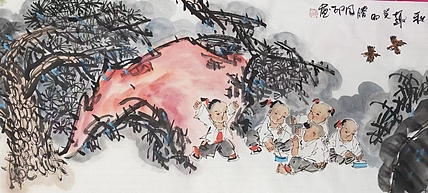 河北省美术家协会会员 侯同印 人物国画作品