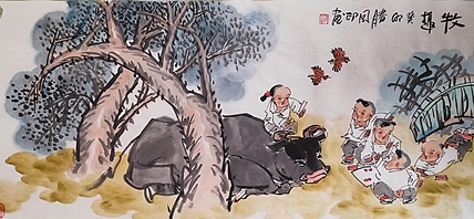 河北省美术家协会会员 侯同印 人物国画作品