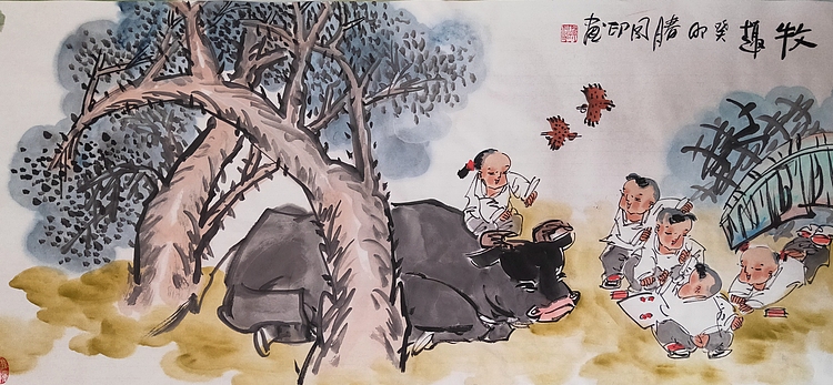 河北省美术家协会会员 侯同印 人物国画作品