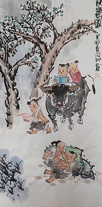 河北省美术家协会会员 侯同印 人物国画作品