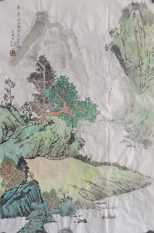 西北民族大学硕士 甘肃美协会员 李钊《唐人诗意系列》
