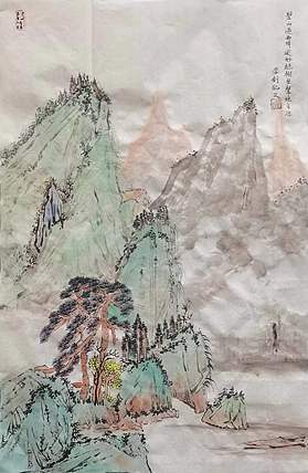 西北民族大学硕士 甘肃美协会员 李钊《唐人诗意系列》