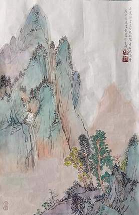 西北民族大学硕士 甘肃美协会员 李钊《唐人诗意系列》