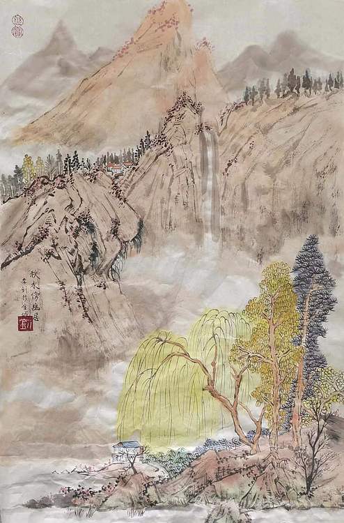西北民族大学硕士 甘肃美协会员 李钊《唐人诗意系列》