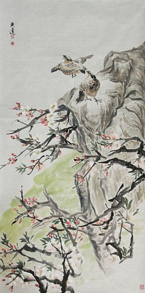 中国美术家协会会员 段东莲 国画 花鸟