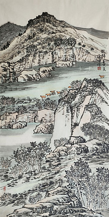 天津美院 包头市美协会员 李元峰