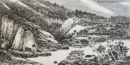 天津美院 包头市美协会员 李元峰 漠上孤烟