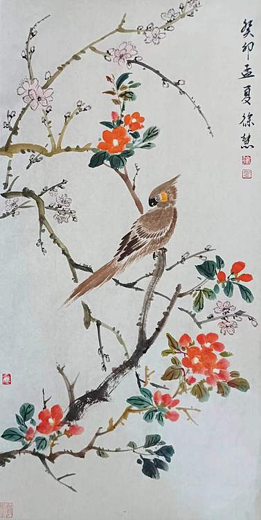当代花鸟画家 徐慧 精品国画花鸟
