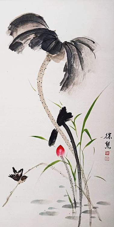 当代花鸟画家 徐慧 精品国画花鸟