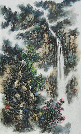 中国写意楼阁山水画派传承人 宋京辉 精品山水