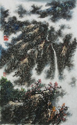 中国写意楼阁山水画派传承人 宋京辉 精品山水