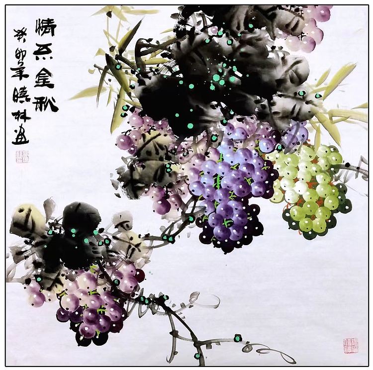 高晓林 （4146）国家一级美术师，江苏省美协会员《情系金秋》