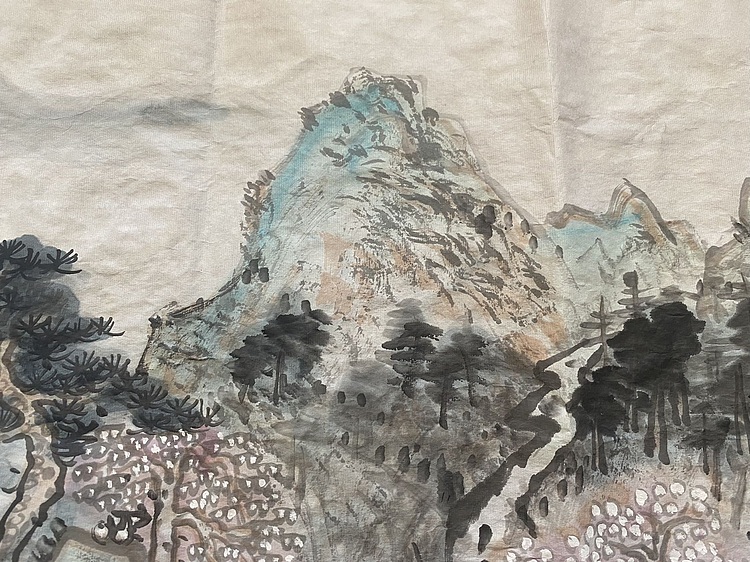 李红英 《松亭远山图》
