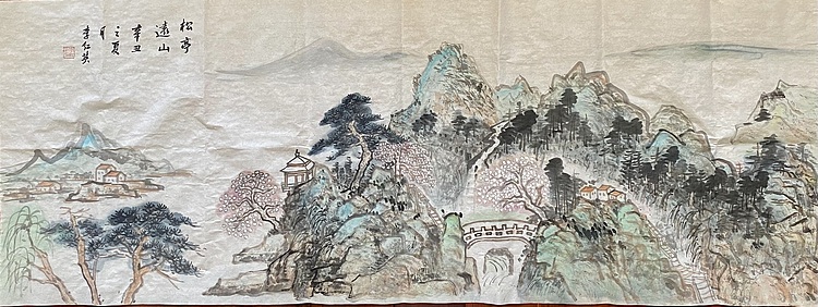 李红英 《松亭远山图》