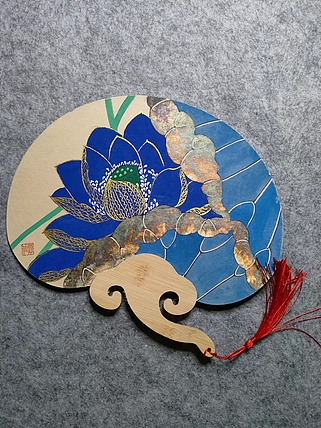 永遇乐 工笔花鸟 扇面