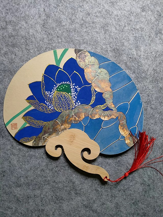 永遇乐 工笔花鸟 扇面