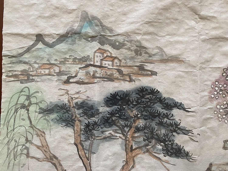 李红英 《松亭远山图》