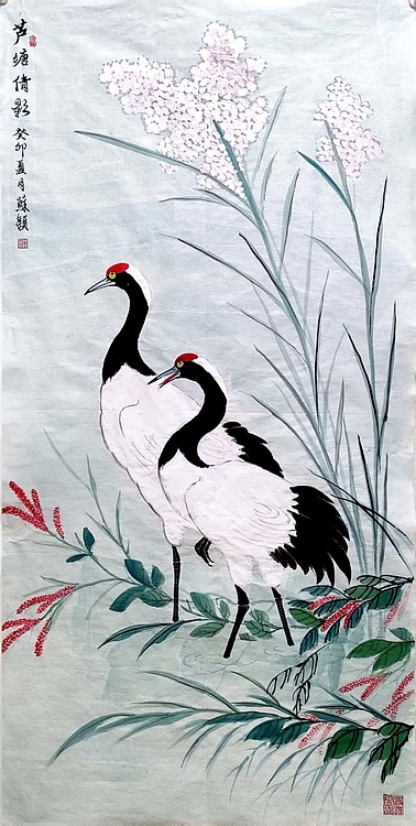 苏颖 芦塘倩影240