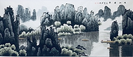 布依 漓江春色