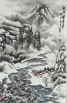 冰雪研究会理事 王连君（深秋雪来早）