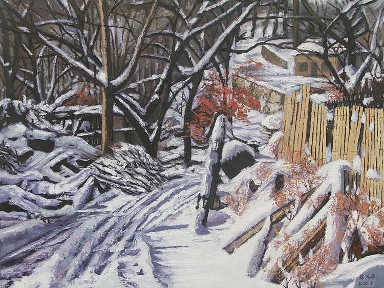 徐风华 核伙沟雪景系列之六