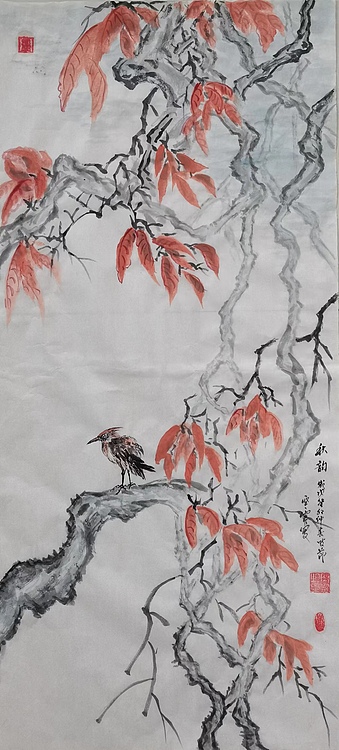 胡强 中华海峡国画研究会常务理事 特聘职业书画家 空靈 秋韵
