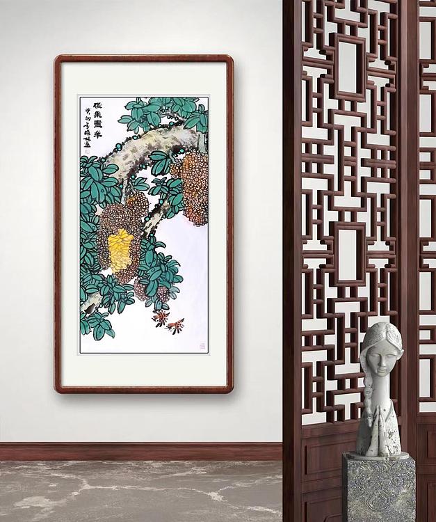 高晓林 （4167）国家一级美术师，江苏省美协会员《硕果丰年》
