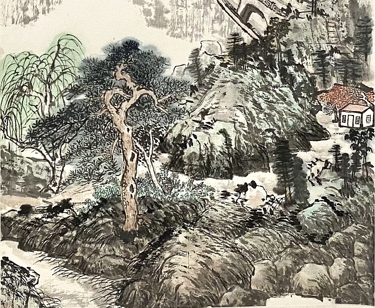 李红英 山东女书画家协会会员 《青山绿水》