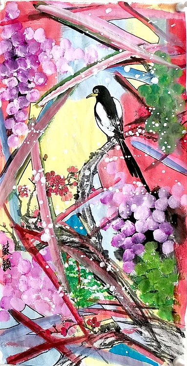 苏颖 新中国画雀上枝头257