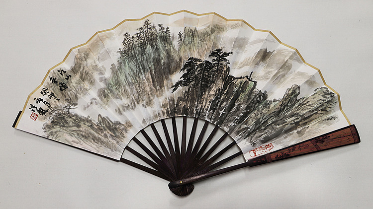 中国美术家协会会员 赵洪霞 精品折扇