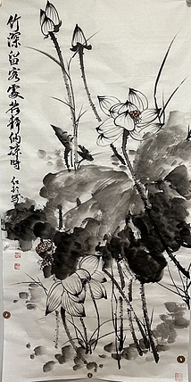 红玲 荷静纳凉时