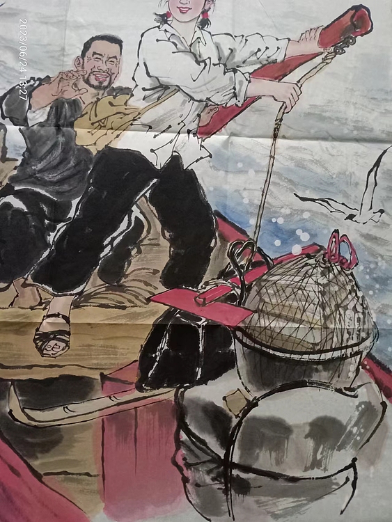 佟宝全 精品人物 大海航行靠舵手