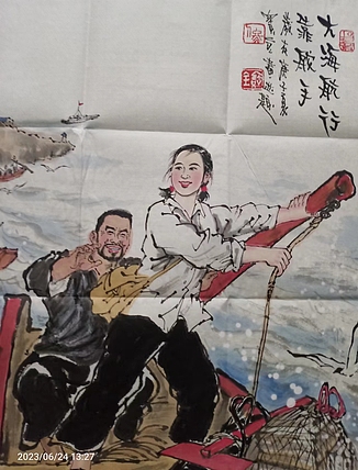 佟宝全 精品人物 大海航行靠舵手