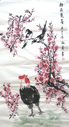 小雨 抬头见喜